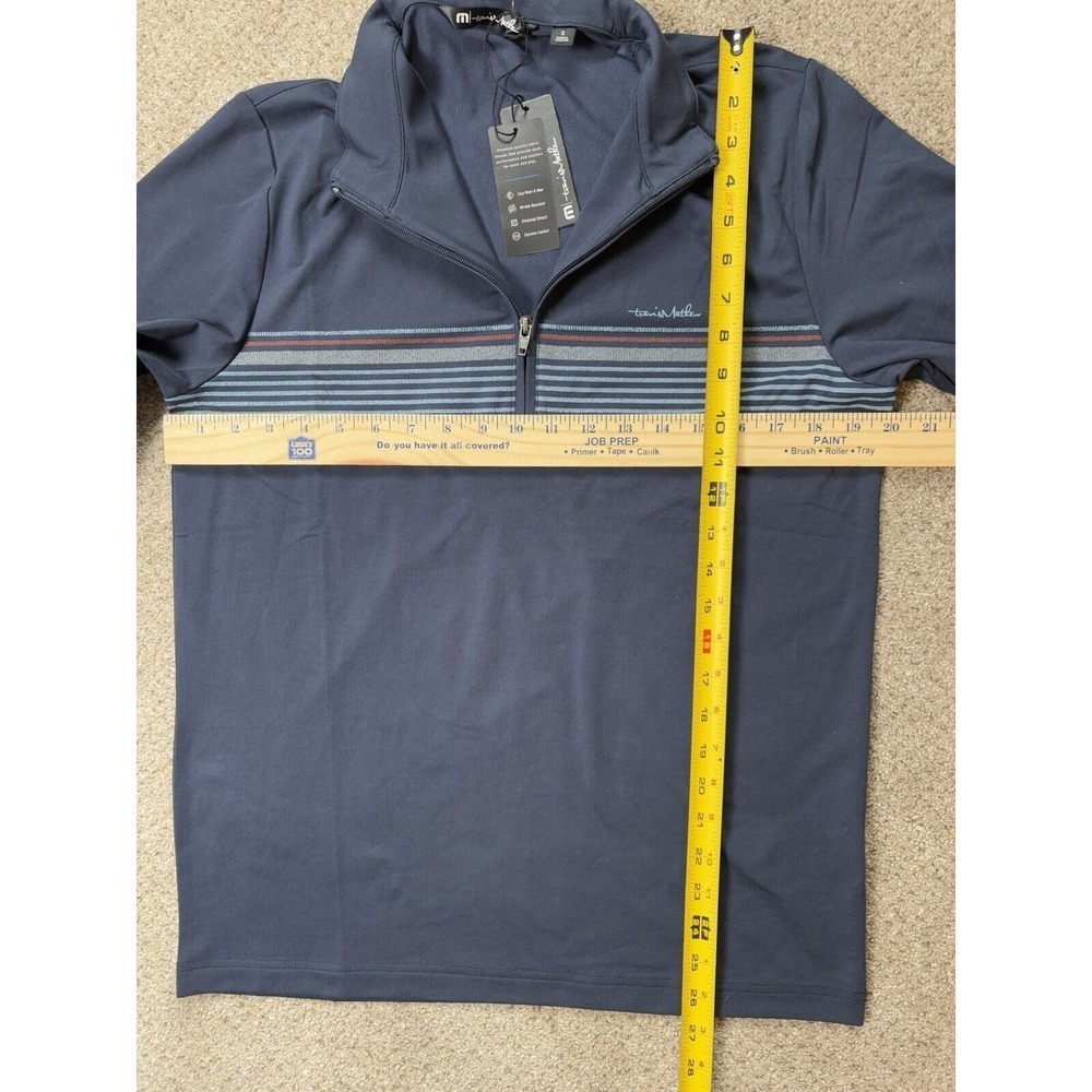 New Travis Mathew Mens S Performance Stretch Make Music 1/4 Zip Cloud Pullover - Picture 9 of 9